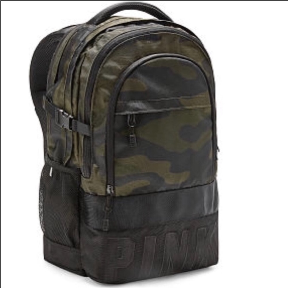 Pink collegiate backpack